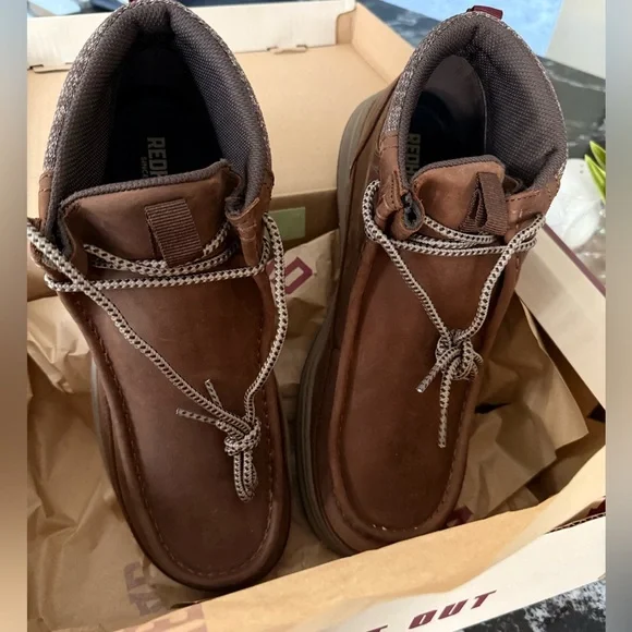 RedHead Roark Leather Pull-On Casual Boots for Men - Picture 3 of 7